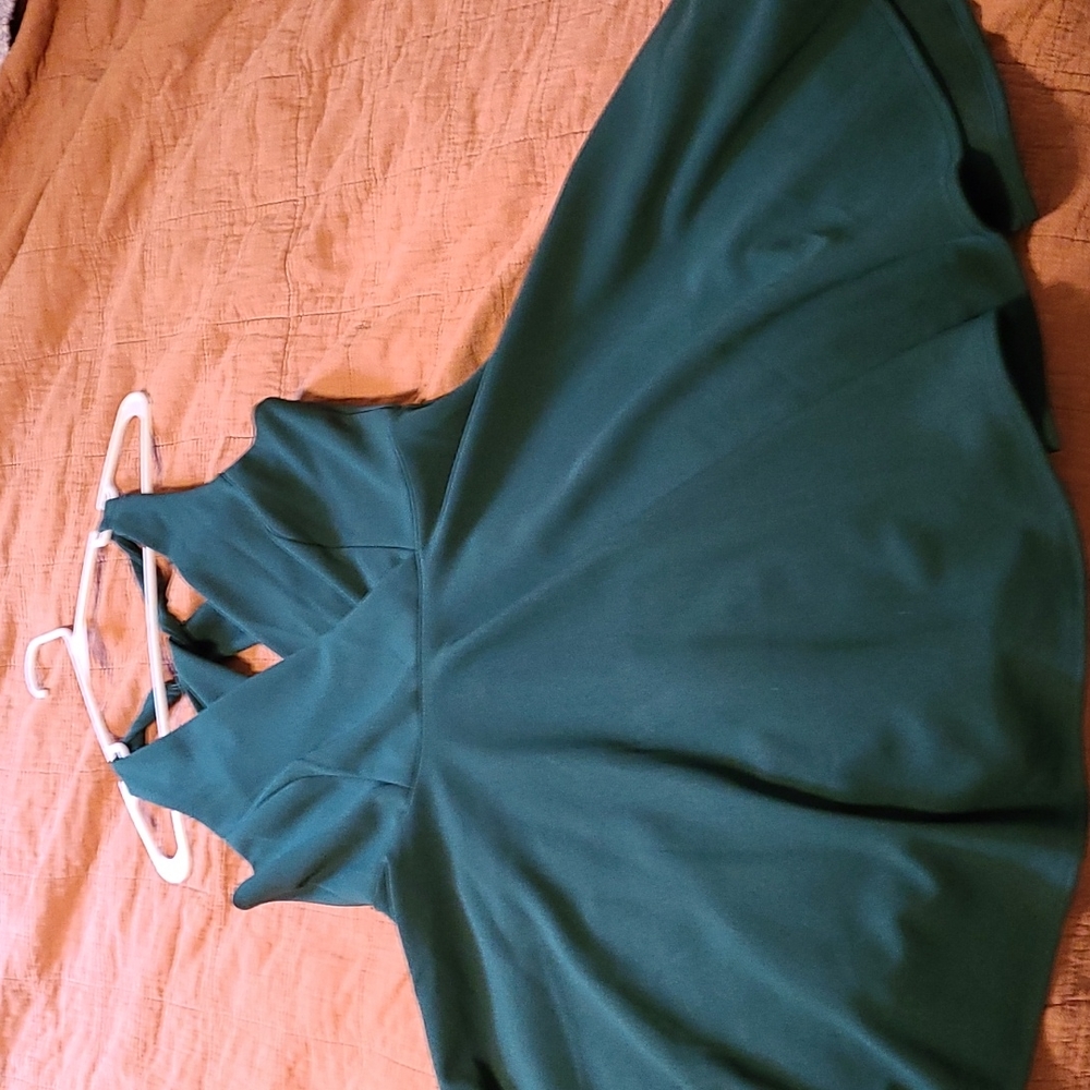Lulu's forest green dress size medium